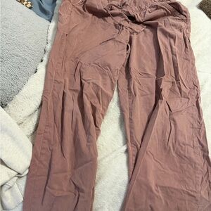 American Eagle Outfitters Mauve Wide-Leg Pants